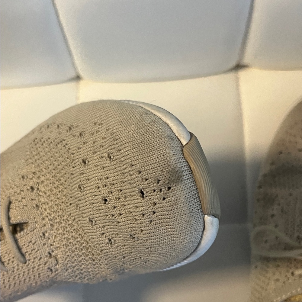 Cole Haan Beige and Gold Knit Sneakers - Picture 11 of 13